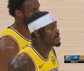 体育竞技-东詹里缺阵湖人首节仅落后雷霆7分，此前全出战落后雷霆23分